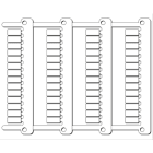 Cembre - Repère pour bornes entrelec SNA/wago 280 type MG-CPM-03 5 x 10 mm blanc