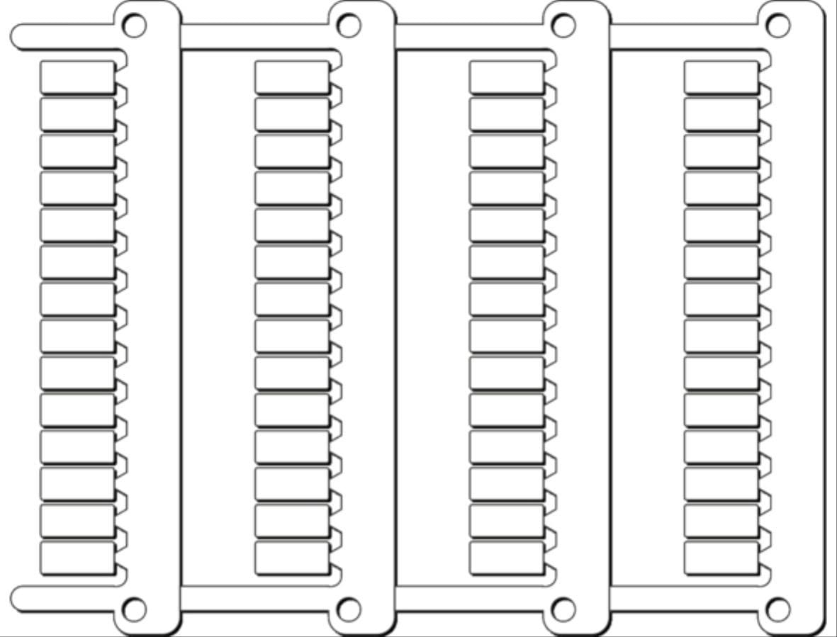 Cembre - Repère pour bornes MG-CPM-05 5 x 10 mm blanc
