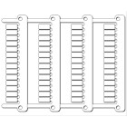 Cembre - Repère pour bornes MG-CPM-05 5 x 10 mm blanc