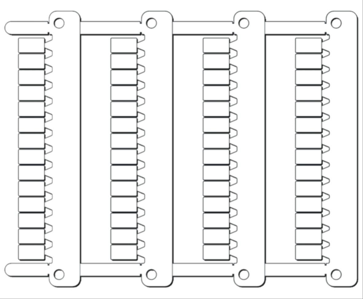 Cembre - Repère pour bornes MG-CPM-05 5 x 8 mm blanc