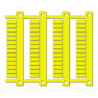 Cembre - Repère pour bornes entrelec SNK type MG-CPM-13 5 x 12 mm jaune