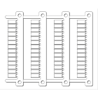 Cembre - Repère pour bornes legrand type MG-CPM-09 5 x 10 mm blanc