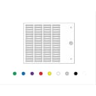Cembre - Repère filaire type MG-TPMF 4 x 12 mm blanc