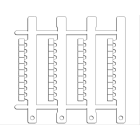 Cembre - Repère pour bornes  type MG-CPM-15 6 x 5 mm blanc