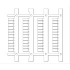 Cembre - Repère pour bornes MG-CPM 10 5 x 10 mm blanc