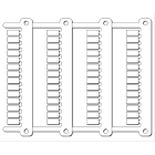 Cembre - Repère pour borneswago top à job type MG-CPM-12 4.2 x 9 mm blanc