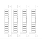 Cembre - Repère pour bornes MG-CPM-11 6 x 12 mm blanc