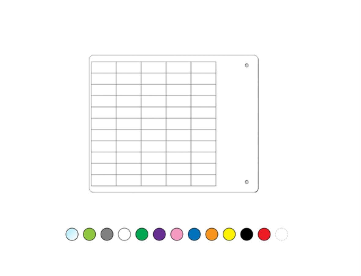 Cembre - Etiquette MG-VYT 5 x 52 mm blanche