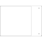 Cembre - Etiquette adhésive souple haute température de type MG-PYT 105 x 110 mm blanche