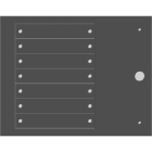 Cembre - Plaque personnalisable perforée de type MG-VRT-RH 15 x 80 mm noire