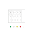 Cembre - Repère pré-percés type MG-DOG Diam. 20 mm jaune