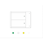 Cembre - Repère pré-percés type MG-DOG Diam. 20 mm blanc HF
