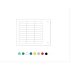 Cembre - Repère adhésifs rigide de type MG-TAA 9 x 12 mm rouge