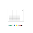 Cembre - Repère adhésifs rigide de type MG-TAA 26 x 26 mm gris