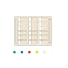 Cembre - Repère de câbles adhésifs à recouvrement MG-KMP 050 49451-023 (50X23 jaune)