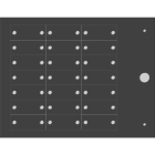 Cembre - Plaque personnalisable perforée de type MG-VRT-RH 15 x 35 mm noire