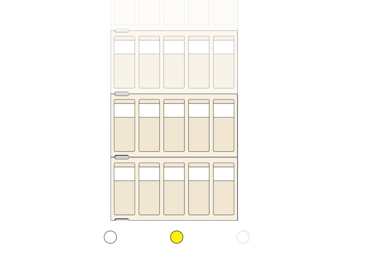 Cembre - Repère KM-ROLL 092 58965-080N (92X80 blanc)