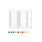 Cembre - Repère de câbles polyolefin à fixation par collier MG-ETF (22X26 rouge)