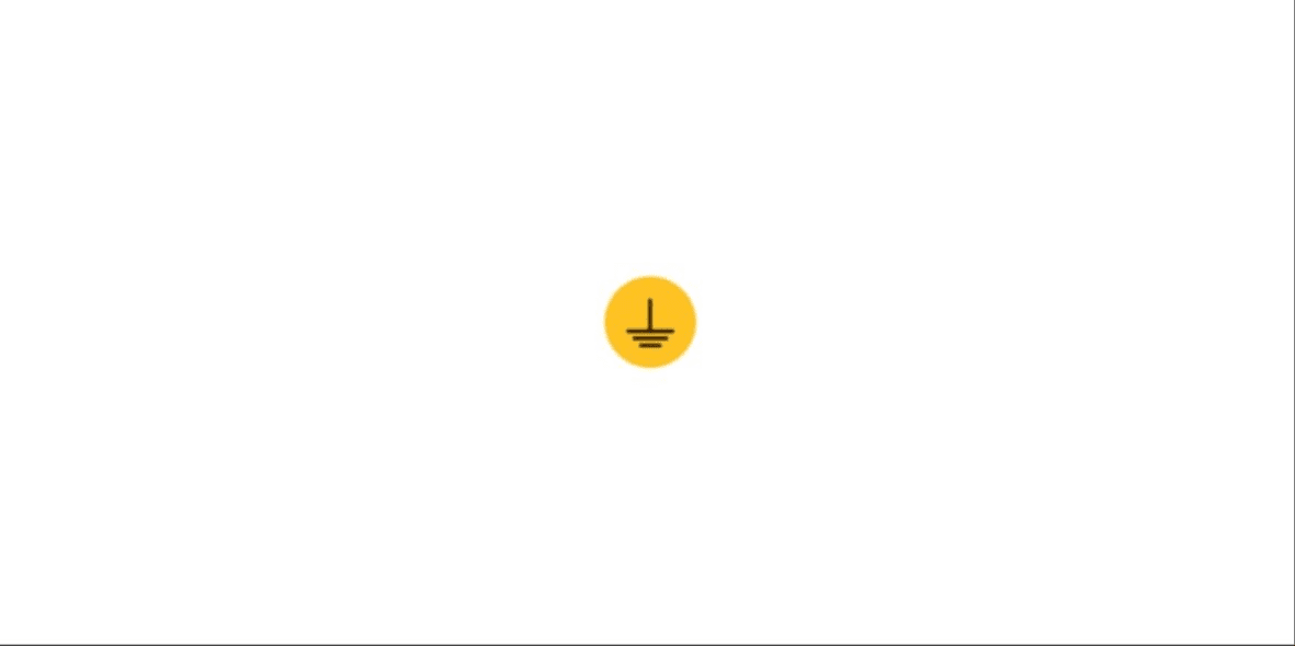Cembre - Etiquette signalétique ronde terre jaune Diam. 12,5 mm