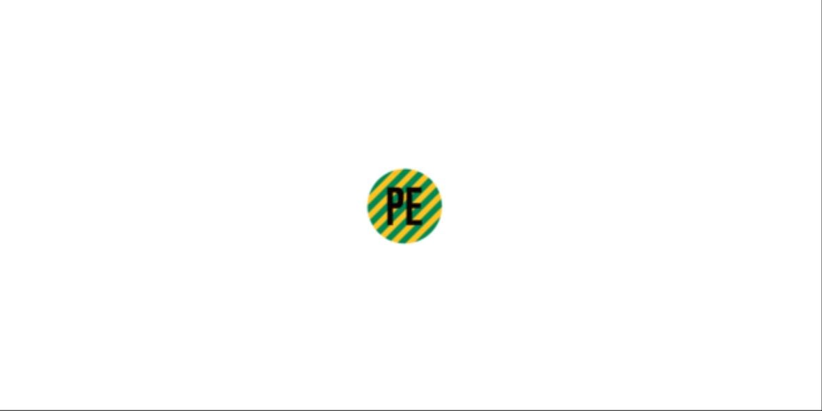 Cembre - Etiquette signalétique ronde conducteur de protection 16 mm