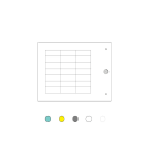 Cembre - Repère pour automates de type MG-PLC 17 x 103,5 mm blanc