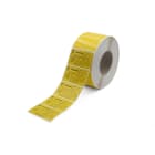 Cembre - Etiquette adhésive en rouleau type TTL 70 x 70 mm  jaune