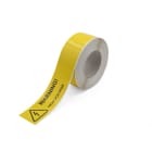 Cembre - Film adhésif en rouleau type TTF 80 mm x 125 m jaune