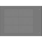 Cembre - Plaque personnalisable adhésive de type MG-VRT-A 32 x 58 mm grise HF