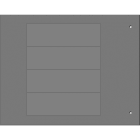 Cembre - Plaque personnalisable adhésive de type MG-VRT-A 25 x 80 mm grise HF