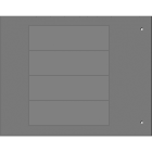 Cembre - Plaque personnalisable adhésive de type MG-VRT-A 25 x 80 mm grise HF