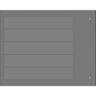 Cembre - Plaque personnalisable adhésive de type MG-VRT-A 20 x 110 mm grise HF