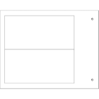 Cembre - Plaque personnalisable adhésive de type MG-VRT-A 52 x 107 mm blanche HF