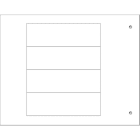 Cembre - Plaque personnalisable adhésive de type MG-VRT-A 25 x 80 mm blanche HF