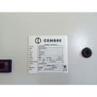 Cembre - Plaque personnalisable adhésive de type MG-VRT-A 25 x 50 mm blanche