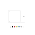 Cembre - Plaque personnalisable adhésive de type MG-VRT-AH 42 x 78 mm blanche