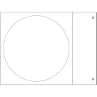 Cembre - Etiquette signalétique adhésive de type MG-SIGNS-A ronde 100 mm blanche