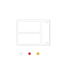 Cembre - Etiquette signalétique adhésive de type MG-SIGNS-VY 52 x 105 mm blanche