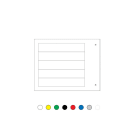 Cembre - Repère pour composants modulaires de type MG-17.5-A 25 x 70 mm blanc