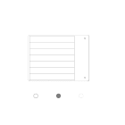 Cembre - Repère pour composants modulaires de type MG-17.5-PY 15 x 140 mm blanc