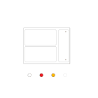 Cembre - Etiquette adhésive de type MG-SIGNS-A rectangle 37 x 74 mm jaune