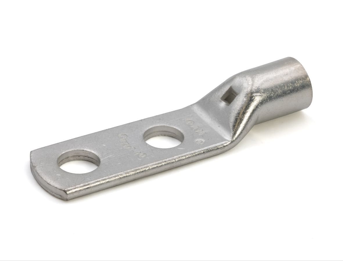 Cembre - Cosse tubulaire cuivre 35 mm² - 2 trous diam. 12 mm