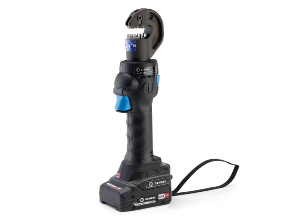 Cembre - Sertisseuse sur batterie 15 kN avec coffret, chargeur et 2 batteries