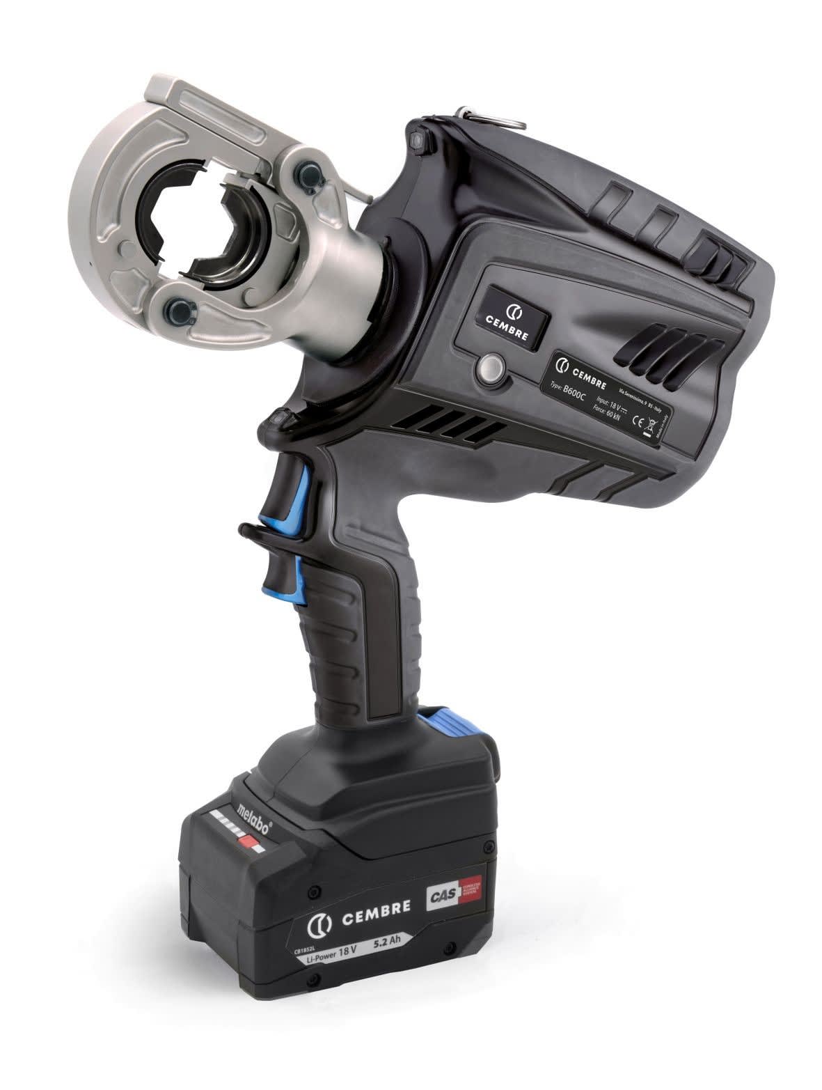 Cembre - Outil de sertissgae sur batterie 60kN avec coffret, chargeur, et 2 batteries 18V
