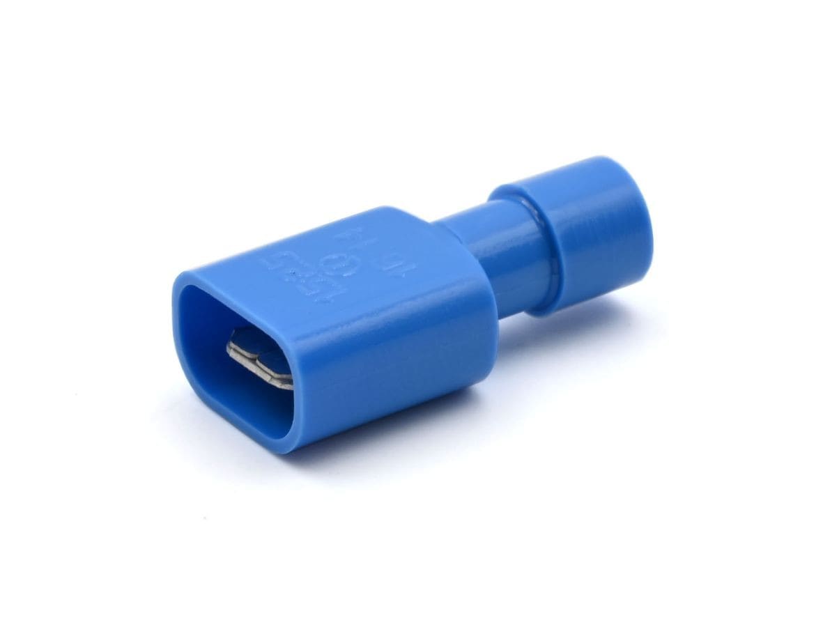 Cembre - Clip complètement isolé mâle bleu (1,5 à 2,5 mm²) - 6,3 x 0,8 mm