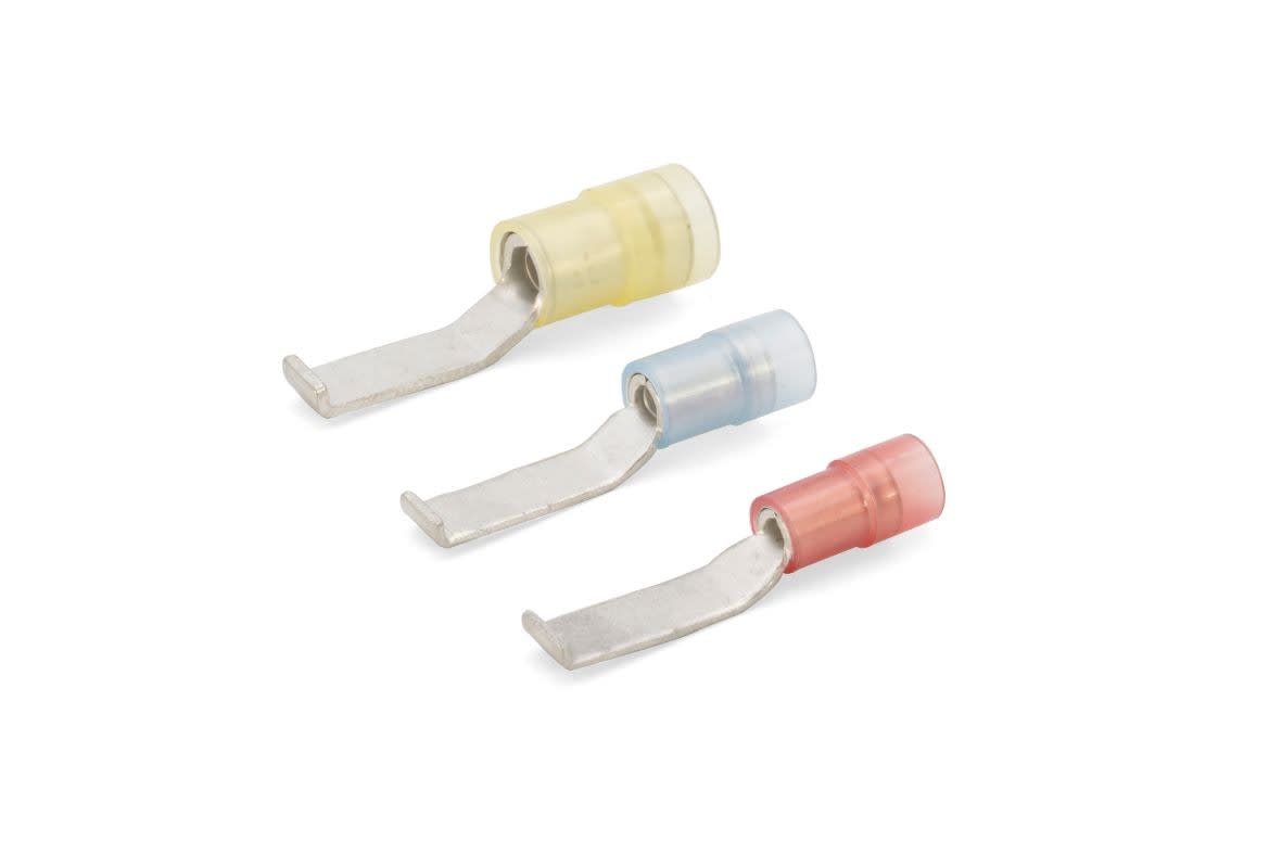 Cembre - Cosse préisolée renforcée à embout crochet bleues (1,5 à 2,5 mm²) - L 30 mm