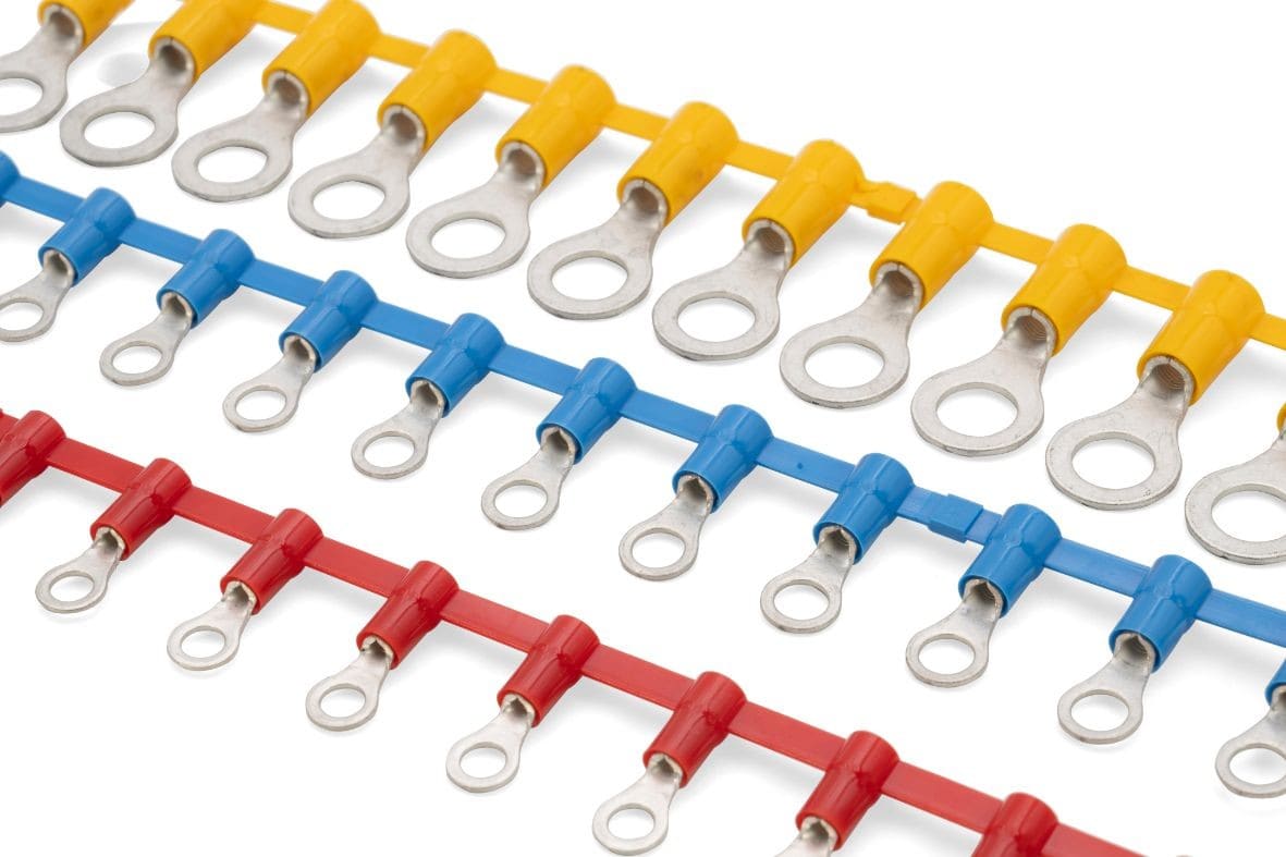 Cembre - Cosse préisolée ronde jaune (4 à 6 mm²) - Diam. 7 mm en bande