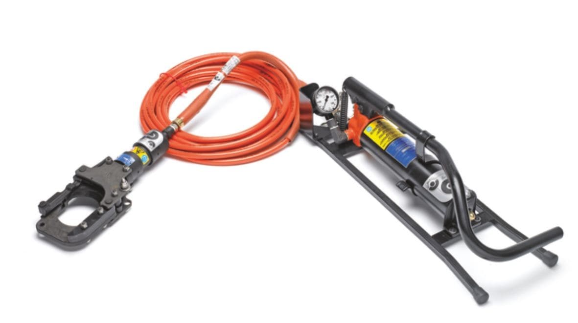 Cembre - Ensemble coupe-câble hydraulique à pied isolé diamètre 85 mm maxi