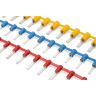 Cembre - Cosse préisolée à embout plat rouge (0,25 à 1,5 mm²) - L 12 mm en bande