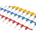 Cembre - Cosse préisolée à embout plat rouge (0,25 à 1,5 mm²) - L 12 mm en bande