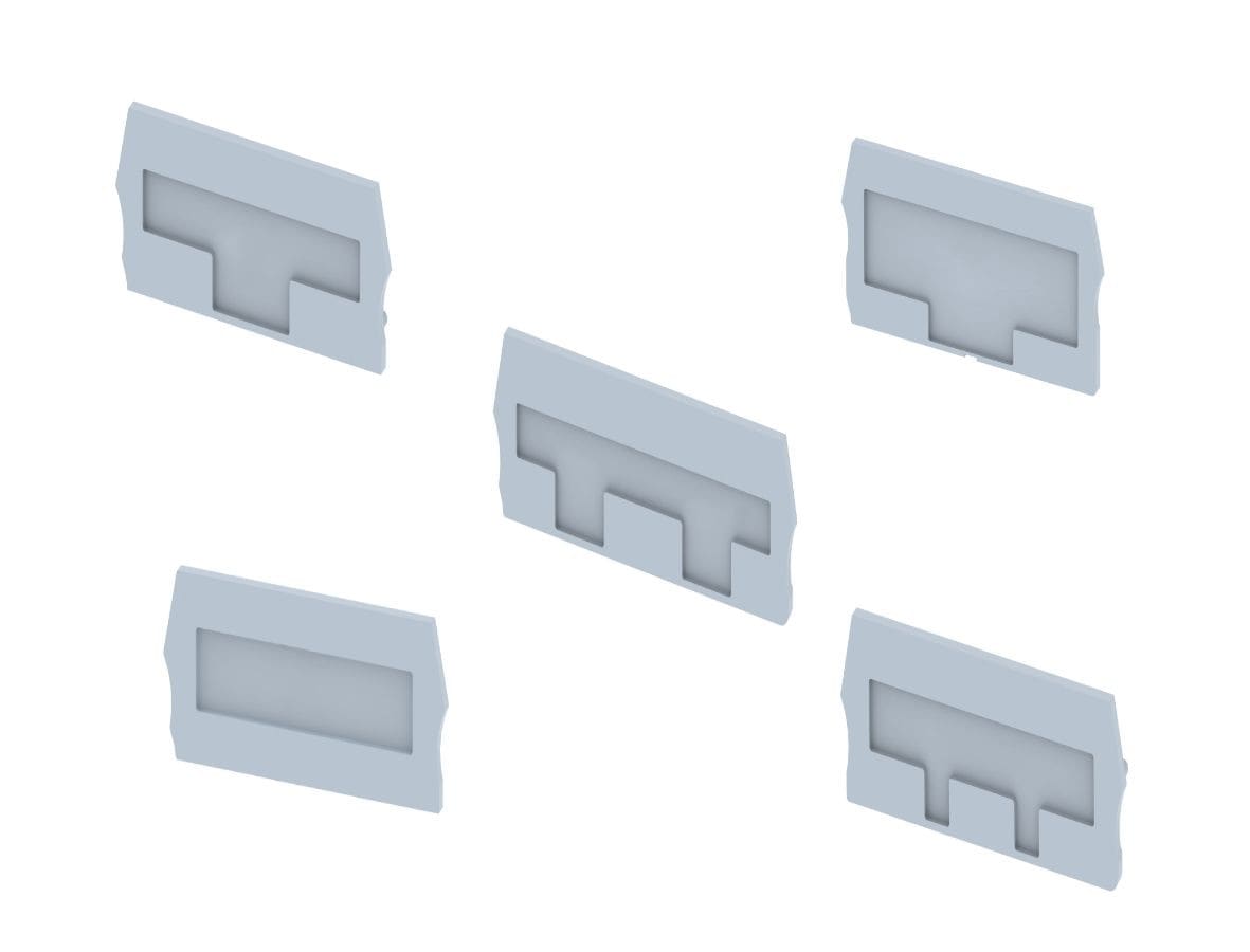 Cembre - Flasque d'extrémité pour bloc de jonction push-in TBP 2,5 mm²